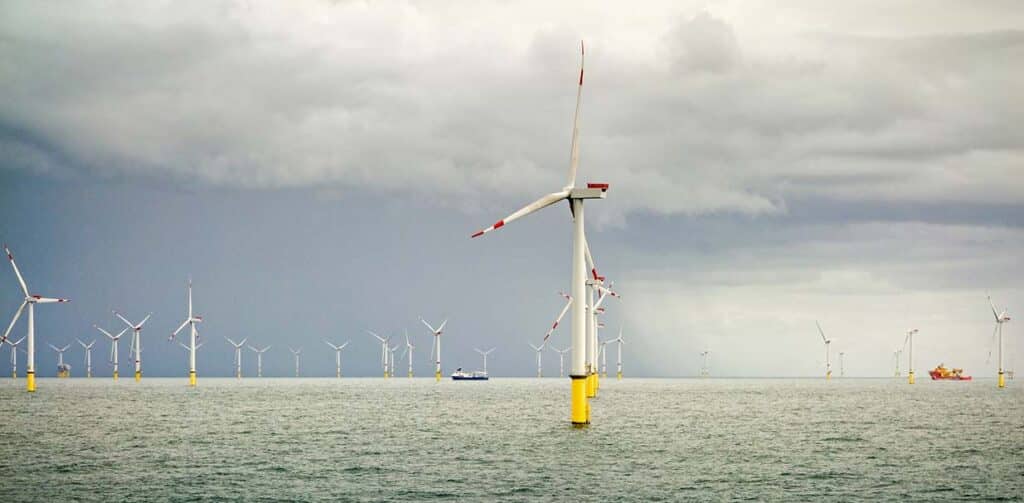 Offshore Windpark von Orsted